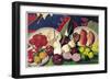 Fishes with Knife, Lemons and Vegetables, 2005-Pedro Diego Alvarado-Framed Giclee Print