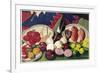 Fishes with Knife, Lemons and Vegetables, 2005-Pedro Diego Alvarado-Framed Giclee Print