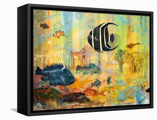 Fishes-Robin Maria-Framed Stretched Canvas