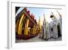 Fisheye Image of Temples and Shrines at Shwedagon Paya (Pagoda)-Lee Frost-Framed Photographic Print