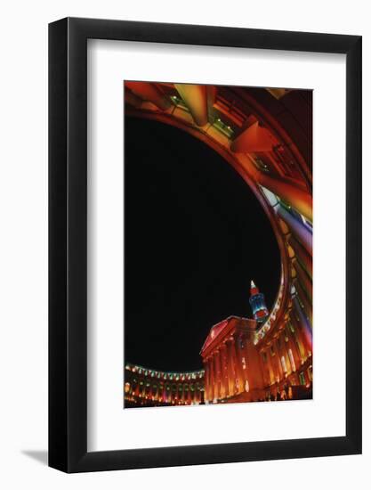 Fisheye View of Denver City Hall-John Sunderland-Framed Photographic Print