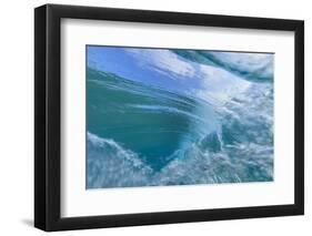 Fisheye view of wave breaks at Kua Beach, North of Kona, Big Island, Hawaii-Stuart Westmorland-Framed Photographic Print