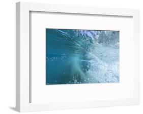 Fisheye view of wave breaks at Kua Beach, North of Kona, Big Island, Hawaii-Stuart Westmorland-Framed Photographic Print