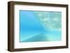 Fisheye view of wave breaks at Kua Beach, North of Kona, Big Island, Hawaii-Stuart Westmorland-Framed Photographic Print