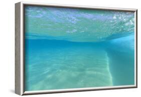 Fisheye view of wave breaks at Kua Beach, North of Kona, Big Island, Hawaii-Stuart Westmorland-Framed Photographic Print