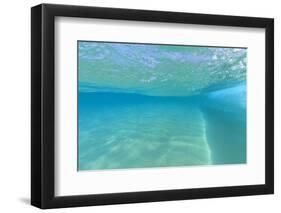 Fisheye view of wave breaks at Kua Beach, North of Kona, Big Island, Hawaii-Stuart Westmorland-Framed Photographic Print