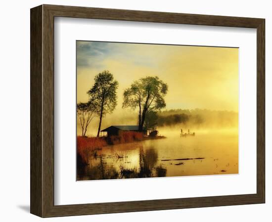 Fishin' Boat-Danny Head-Framed Art Print