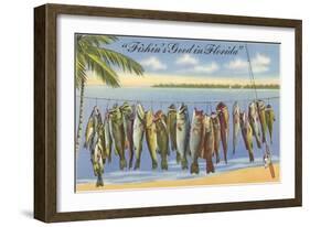 Fishin's Good in Florida-null-Framed Art Print