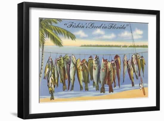 Fishin's Good in Florida-null-Framed Art Print