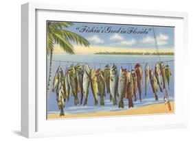 Fishin's Good in Florida-null-Framed Art Print