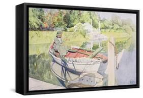 Fishing, 1909-Carl Larsson-Framed Stretched Canvas