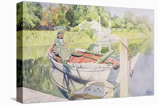 Fishing, 1909-Carl Larsson-Stretched Canvas