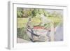 Fishing, 1909-Carl Larsson-Framed Giclee Print