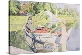 Fishing, 1909-Carl Larsson-Stretched Canvas