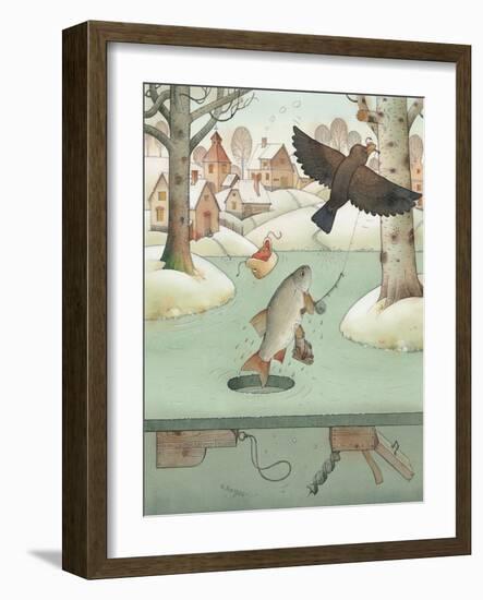 Fishing, 2003-Kestutis Kasparavicius-Framed Giclee Print