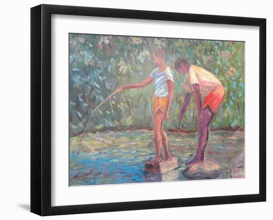 Fishing, 2014 (oil on canvas)-Carlton Murrell-Framed Giclee Print