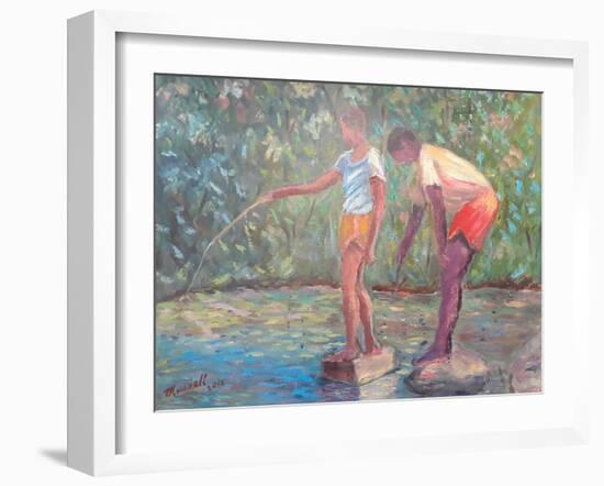 Fishing, 2014 (oil on canvas)-Carlton Murrell-Framed Giclee Print