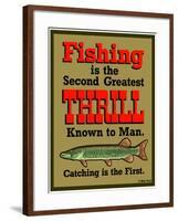 Fishing 2nd Thrill-Mark Frost-Framed Giclee Print