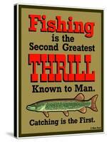 Fishing 2nd Thrill-Mark Frost-Stretched Canvas