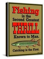 Fishing 2nd Thrill-Mark Frost-Stretched Canvas