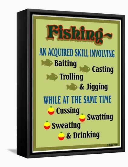 Fishing Acquired Skill-Mark Frost-Framed Stretched Canvas