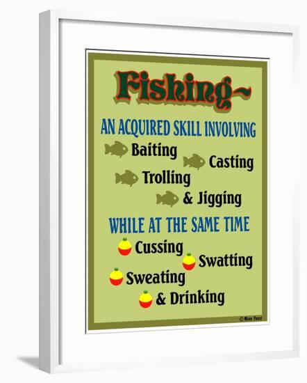 Fishing Acquired Skill-Mark Frost-Framed Giclee Print