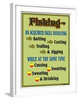 Fishing Acquired Skill-Mark Frost-Framed Giclee Print