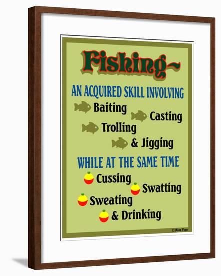 Fishing Acquired Skill-Mark Frost-Framed Giclee Print