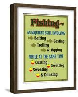 Fishing Acquired Skill-Mark Frost-Framed Giclee Print