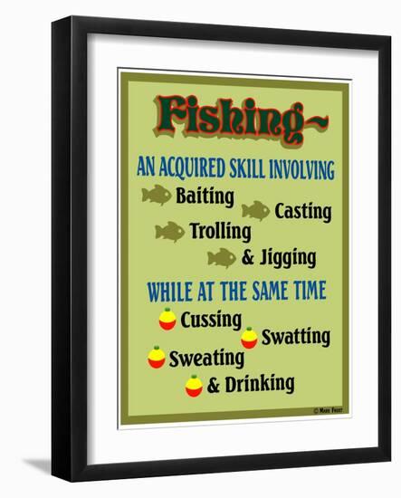 Fishing Acquired Skill-Mark Frost-Framed Giclee Print