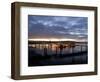 Fishing and Crabbing Boats at Low Tide after Sunset, in Dock at the End of the Road in Grayland-Aaron McCoy-Framed Photographic Print