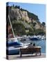 Fishing and Leisure Boats Moored at the Key Side, Harbour in Cassis Cote d'Azur, Var, France-Per Karlsson-Stretched Canvas