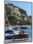 Fishing and Leisure Boats Moored at the Key Side, Harbour in Cassis Cote d'Azur, Var, France-Per Karlsson-Mounted Photographic Print