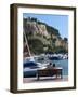 Fishing and Leisure Boats Moored at the Key Side, Harbour in Cassis Cote d'Azur, Var, France-Per Karlsson-Framed Photographic Print