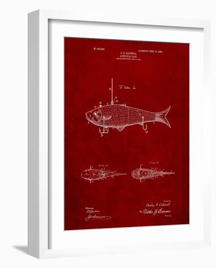 Fishing Artificial Bait-Cole Borders-Framed Art Print