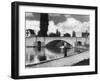 Fishing at Abingdon-null-Framed Photographic Print