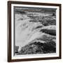 Fishing at Celilo Falls on the Columbia River, 1954-Virna Haffer-Framed Giclee Print