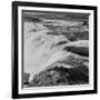 Fishing at Celilo Falls on the Columbia River, 1954-Virna Haffer-Framed Giclee Print