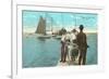 Fishing at Coden, Mobile, Alabama-null-Framed Premium Giclee Print