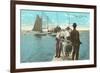 Fishing at Coden, Mobile, Alabama-null-Framed Premium Giclee Print