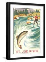 Fishing at St. Joe River-null-Framed Art Print