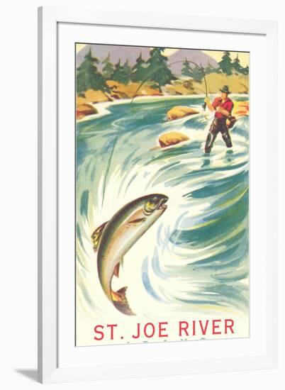 Fishing at St. Joe River-null-Framed Art Print