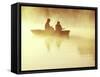 Fishing at Sunrise-null-Framed Stretched Canvas