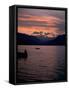 Fishing at Sunset, Lake Maggiore, Italy-Peter Thompson-Framed Stretched Canvas