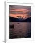 Fishing at Sunset, Lake Maggiore, Italy-Peter Thompson-Framed Photographic Print