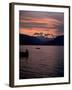 Fishing at Sunset, Lake Maggiore, Italy-Peter Thompson-Framed Photographic Print