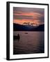 Fishing at Sunset, Lake Maggiore, Italy-Peter Thompson-Framed Photographic Print