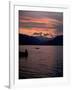 Fishing at Sunset, Lake Maggiore, Italy-Peter Thompson-Framed Photographic Print