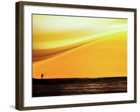 Fishing at Sunset-Josh Adamski-Framed Photographic Print