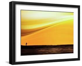 Fishing at Sunset-Josh Adamski-Framed Photographic Print